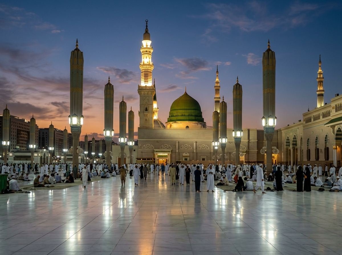 المعتمرون في ساحات الحرم المكي والنبوي خلال شهر رمضان المبارك